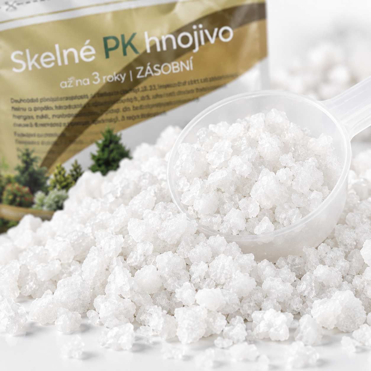 Skelné PK hnojivo minerální, 3 roky