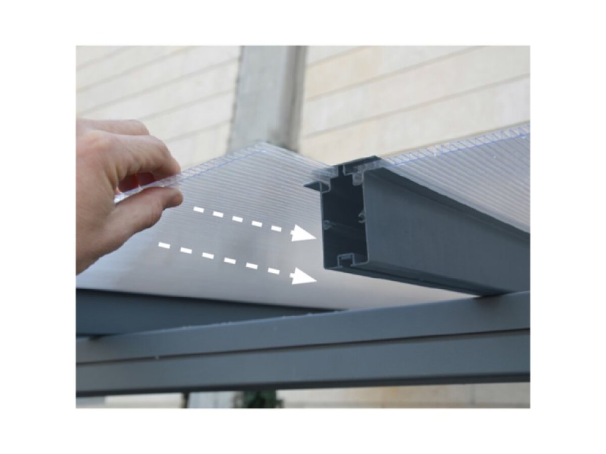 Hliníková pergola PALRAM Sierra 5400 antracit 3 x 5,46