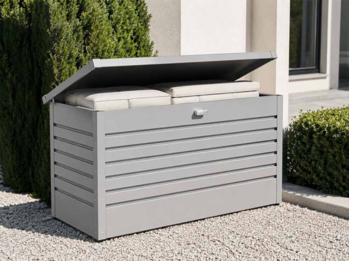 Úložný box Biohort FreizeitBox 160, šedý křemen metalíza