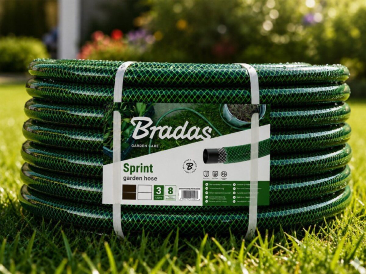 Zahradní hadice BRADAS SPRINT 3/4", 50m, neprůhledná zelená
