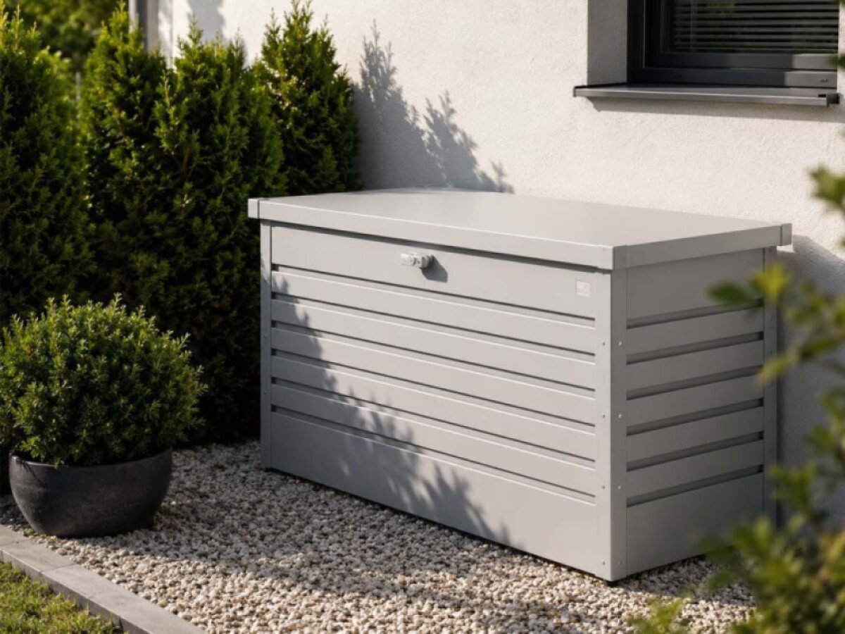 Úložný box Biohort FreizeitBox 160, šedý křemen metalíza