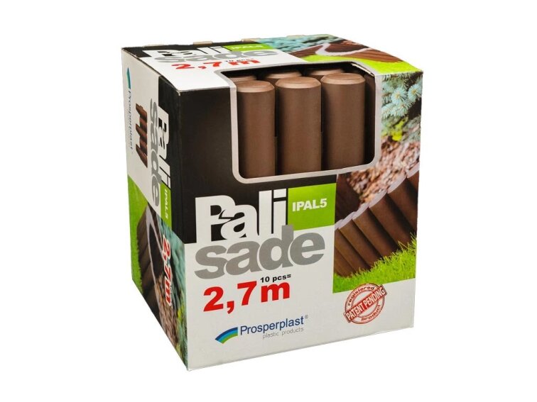 Palisáda zahradní IPAL5 2,7 m, tmavě hnědá