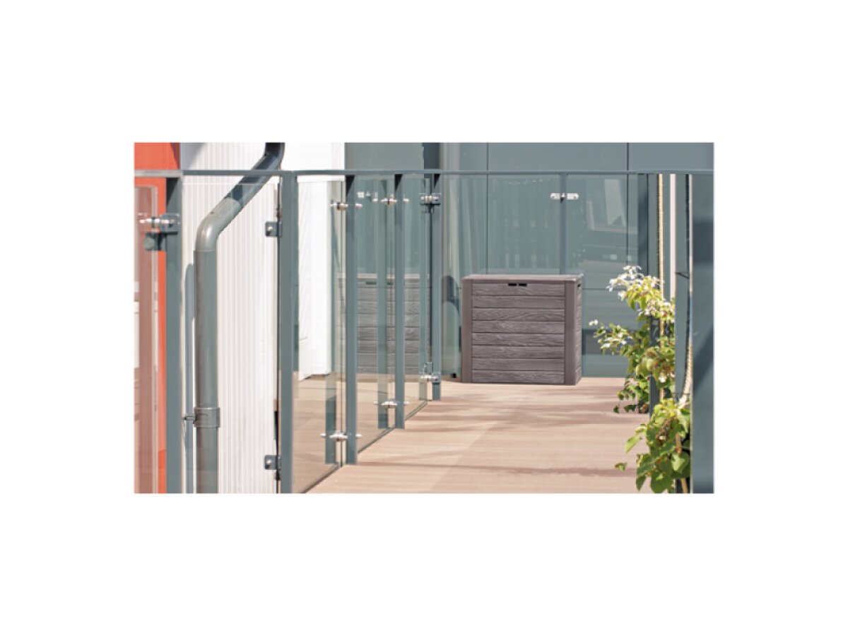 Zahradní box WOODEBOX 140 l - tmavě hnědá 58,5 cm