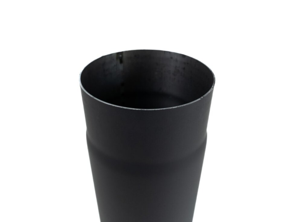Roura kouřová 120 mm/100 cm, silnostěnné 1,5 mm, černá