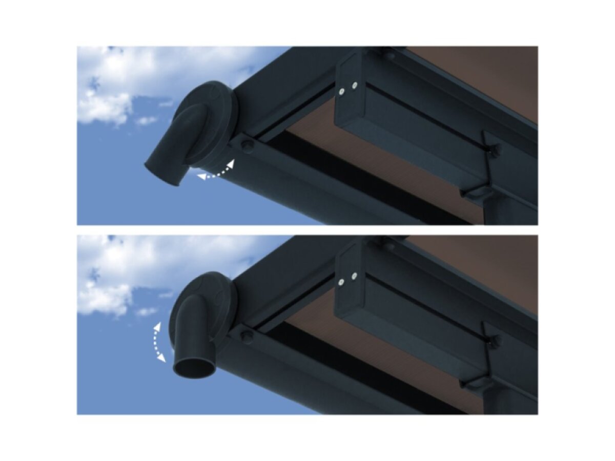 Hliníková pergola PALRAM Capri 3000 antracit 3 x 3