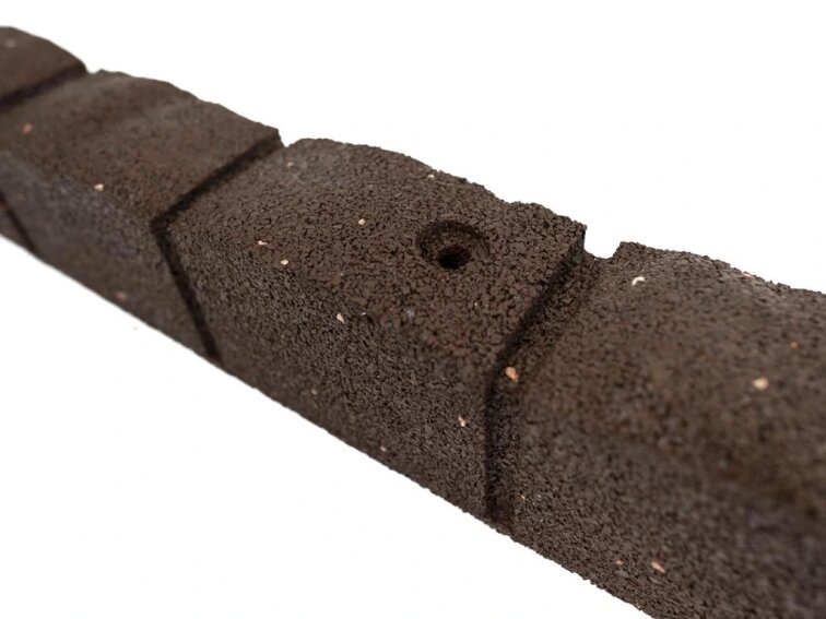 Zahradní obrubník ROMAN STONE terakota 120 cm, gumový (včetně hřebů)