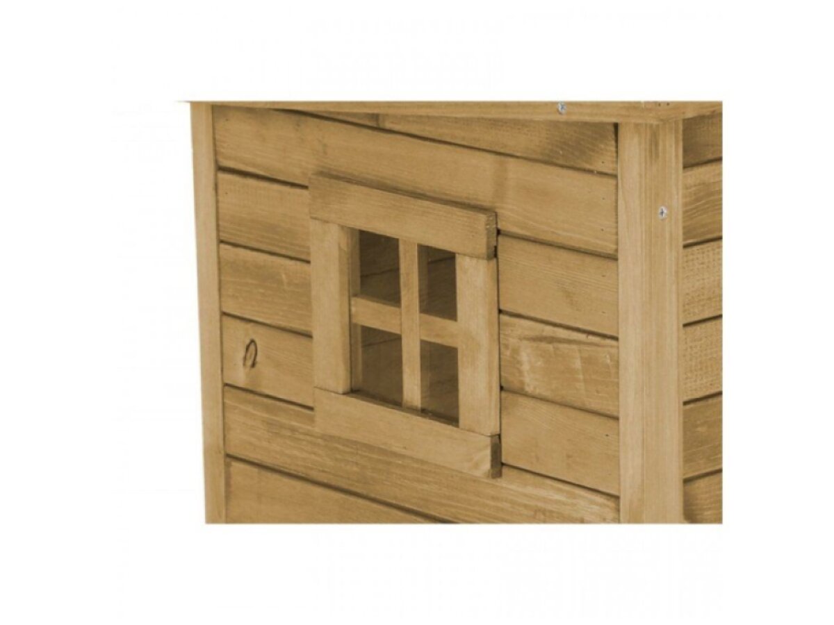 Bouda kočičí, domeček RUSTICA hnědá, 57 x 45 x 43 cm
