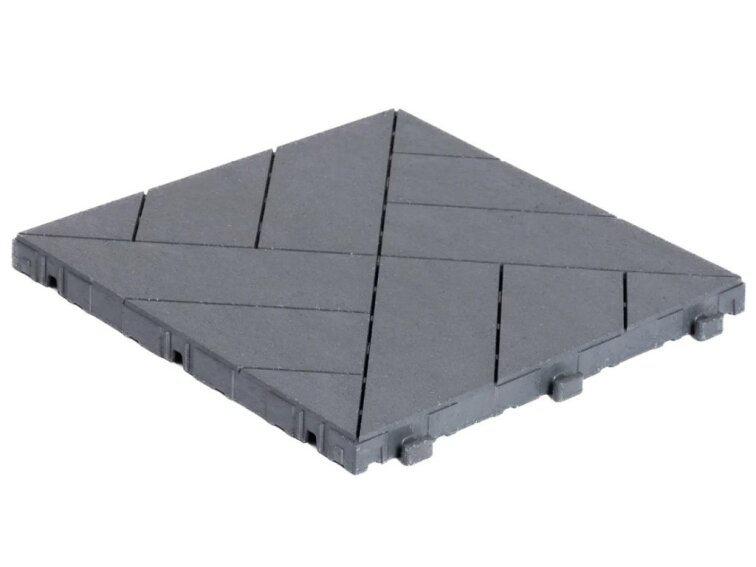 Gumová dlaždice ARISTA 30 x 30 cm, šedá