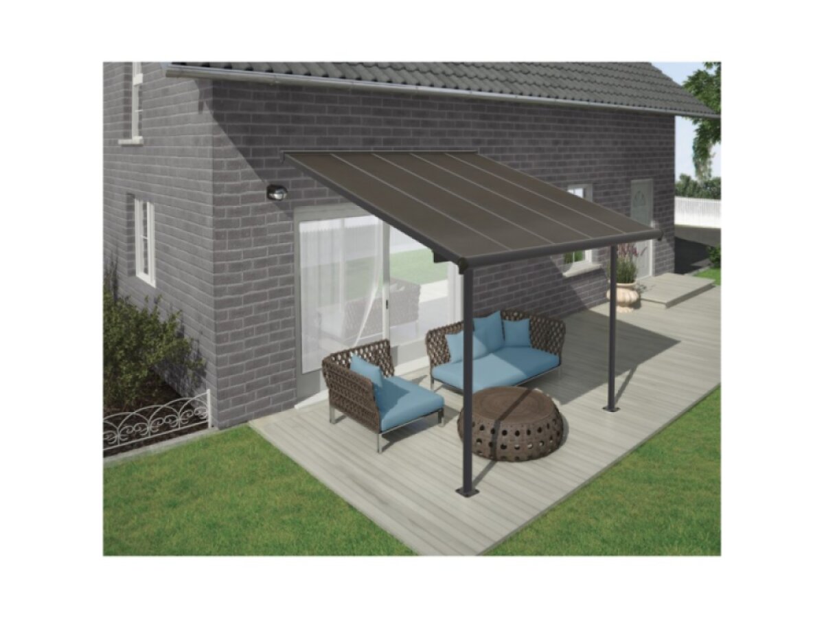 Hliníková pergola PALRAM Capri 3000 antracit 3 x 3