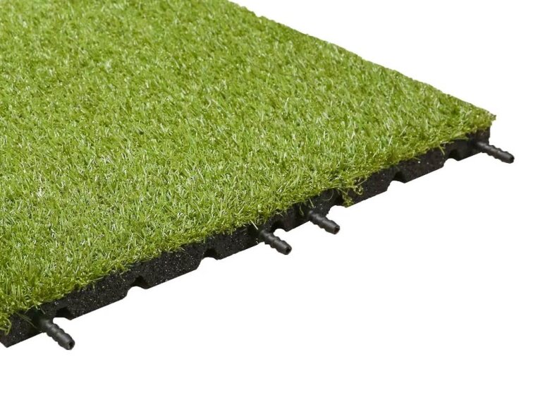 Gumová trávníková dlaždice ASLON 40 x 40 cm, Moss Green
