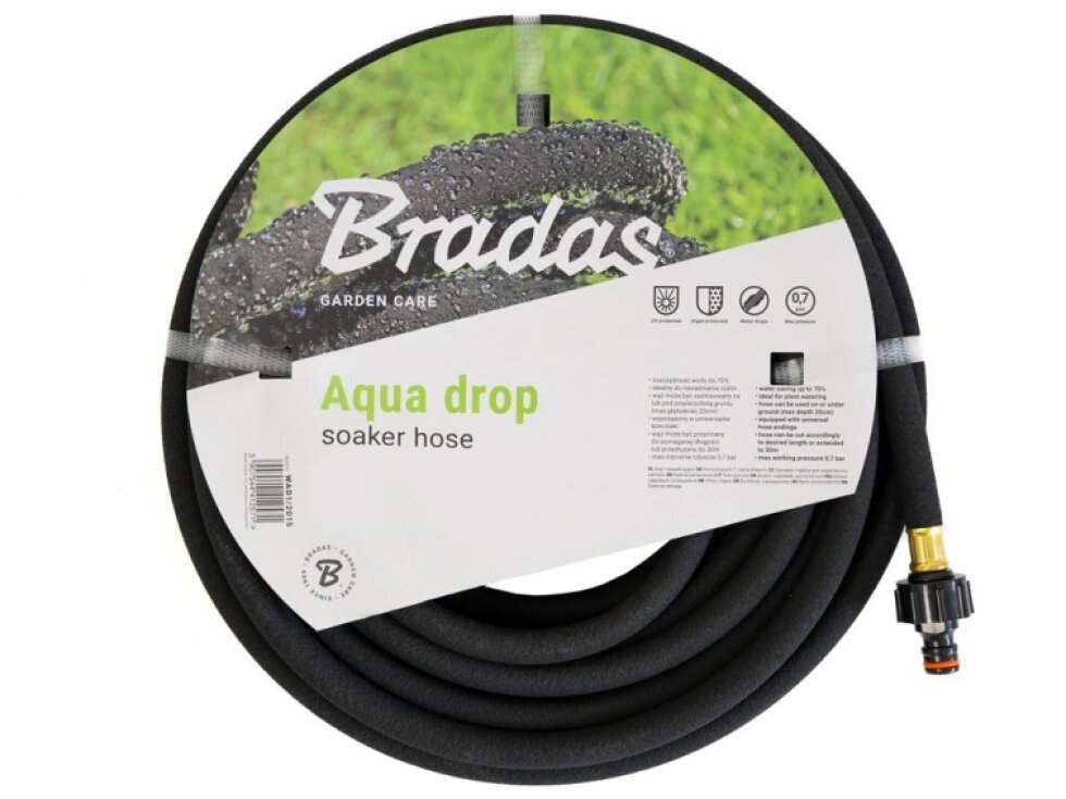 Zavlažovací průsaková hadice BRADAS AQUA DROP 1/2", 50 m
