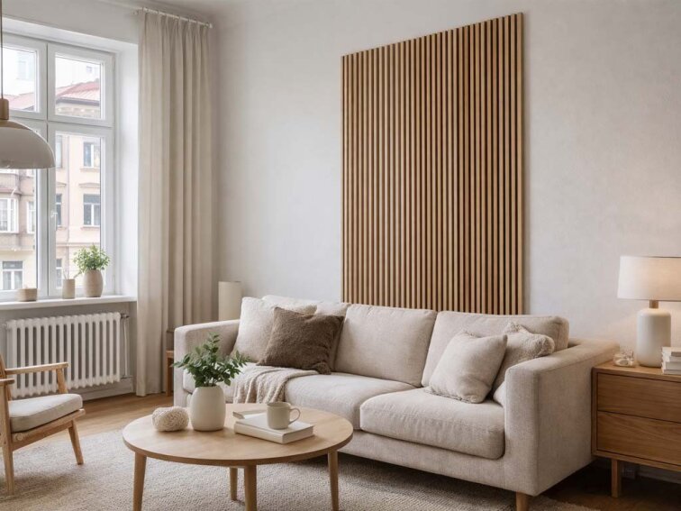 Akustický panel LEGI 60 x 270 cm, přírodní