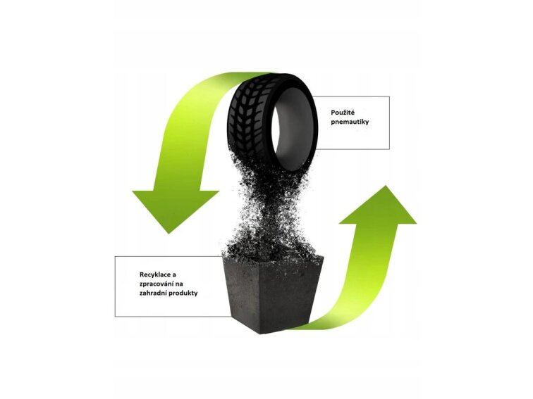 Zahradní obrubník ROMAN STONE šedá 120 cm, gumový (včetně hřebů)