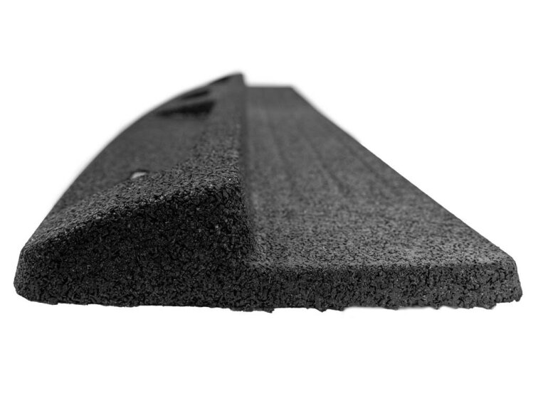 Gumová protiskluzová podložka pod žebřík ASLON 130 x 31 cm, černá