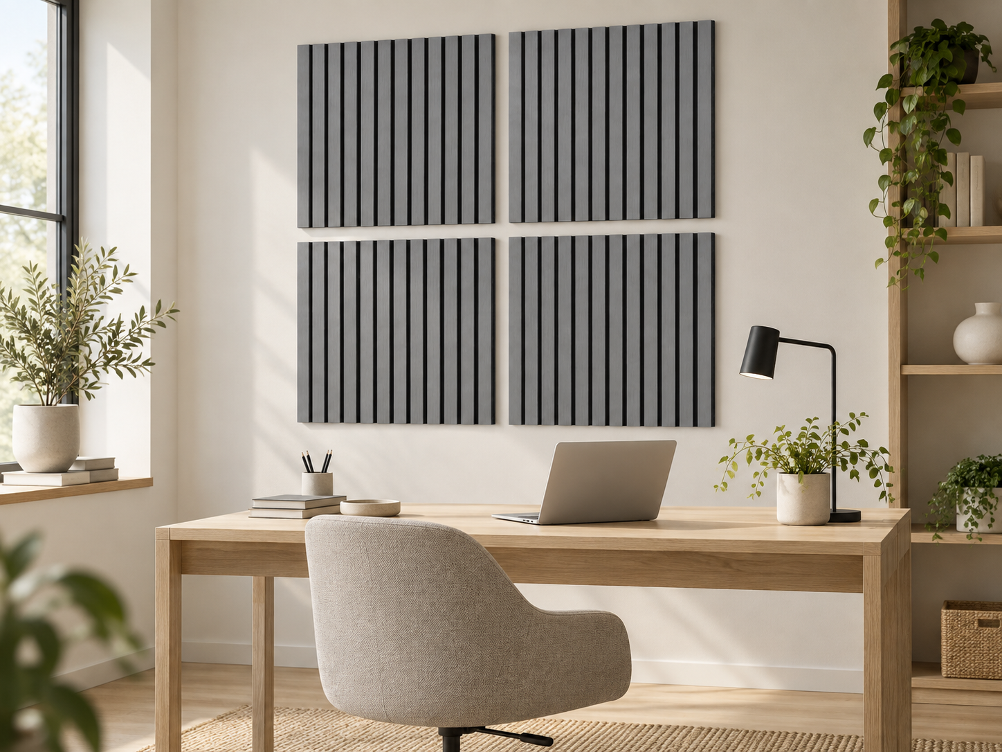 Akustický panel LEGI Home 60 × 60 cm, šedý