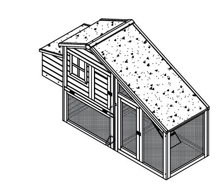 Dřevěný kurník KENNIVA DUKE 1900 x 710 x 1130 mm