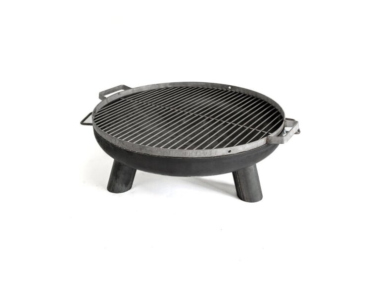 Grilovací rošt LEGI na ohniště 80 cm a trojnožku, kulatý, černá ocel