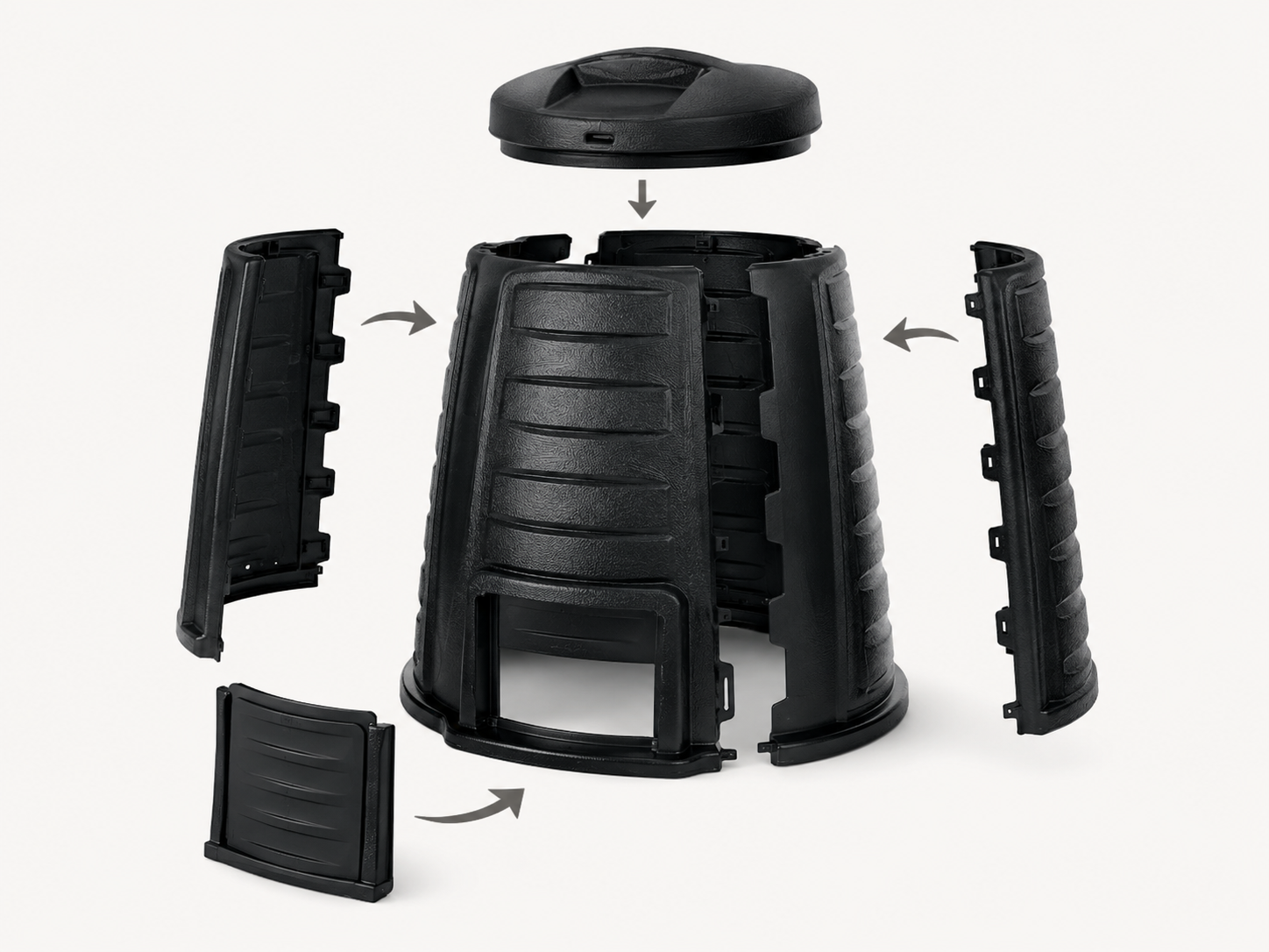 Kompostér ECOCOMPO 340l černý