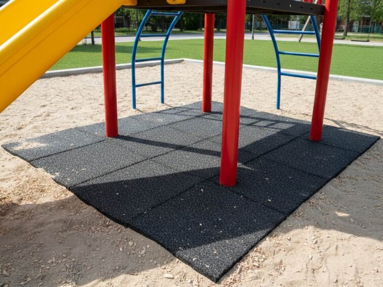 Gumová trávníková dlaždice ASLON 50 x 50 cm, Charcoal Grey