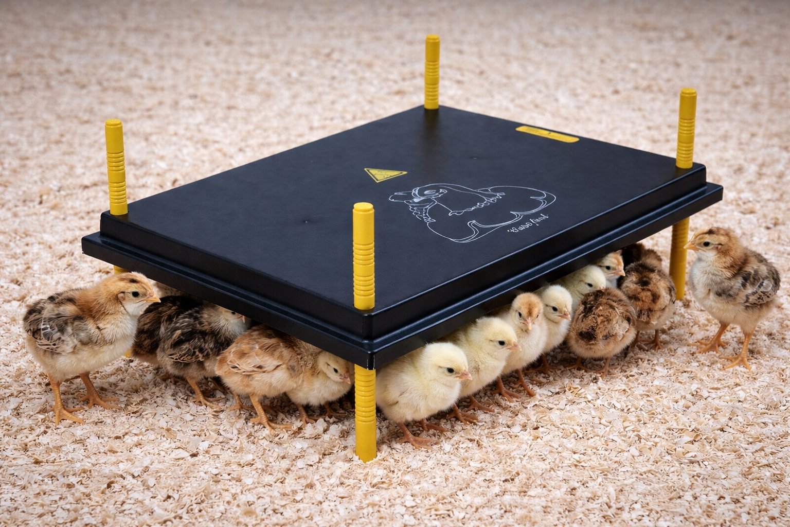 Umělá kvočna - výhřevná deska 40x40 cm, 38 W.