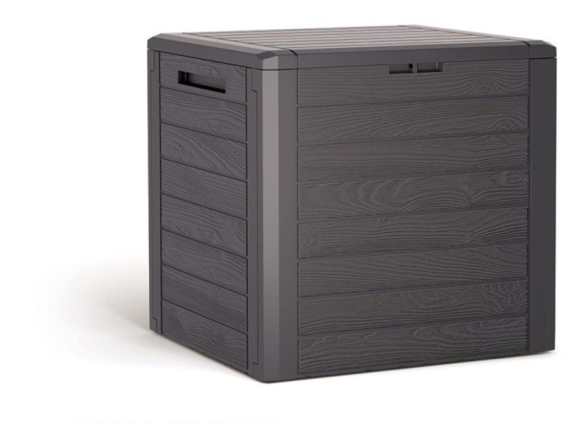 Zahradní box WOODEBOX 140 l - tmavě hnědá 58,5 cm