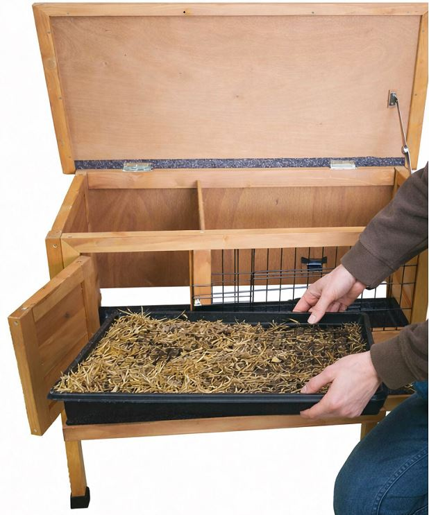 Králíkárna KENNIVA LUCY 915 x 460 x 715 mm, dřevěná