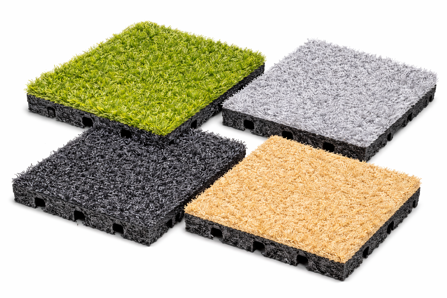 Gumová dlaždice ASLON Design 50 x 50 cm, černá