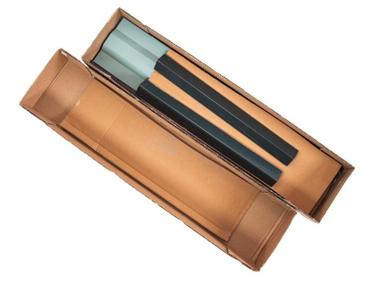 Vyvýšený záhon LEGI 0,65 × 1 m, pozinkovaný ocelový rám, výška 40 cm, antracit