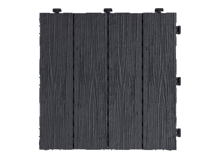 Gumová dlaždice ARISTA Wood 30 x 30 cm, antracit