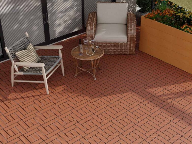 WPC dlaždice LEGI STYLE 30 x 30 cm, chocolate