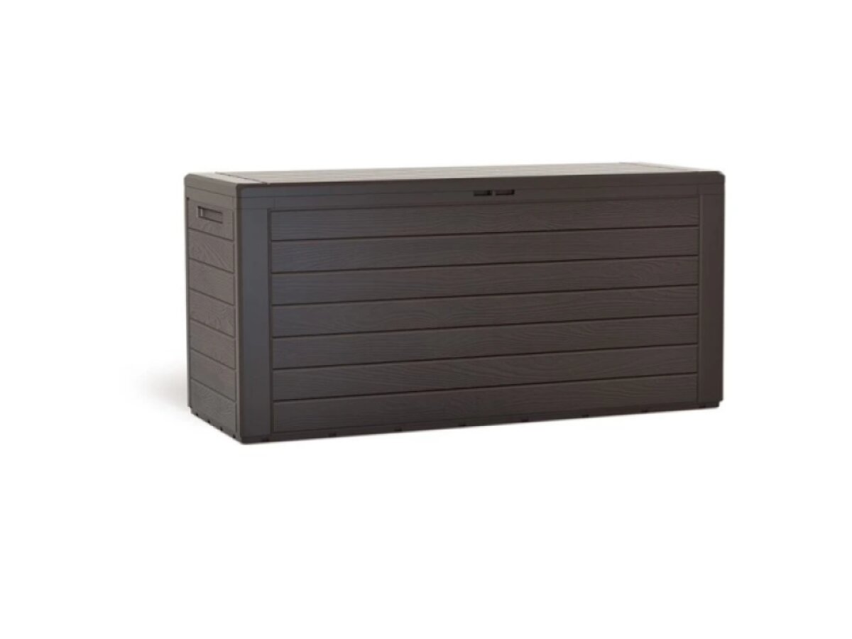 Zahradní box WOODEBOX 280 l - tmavě hnědá 116 cm