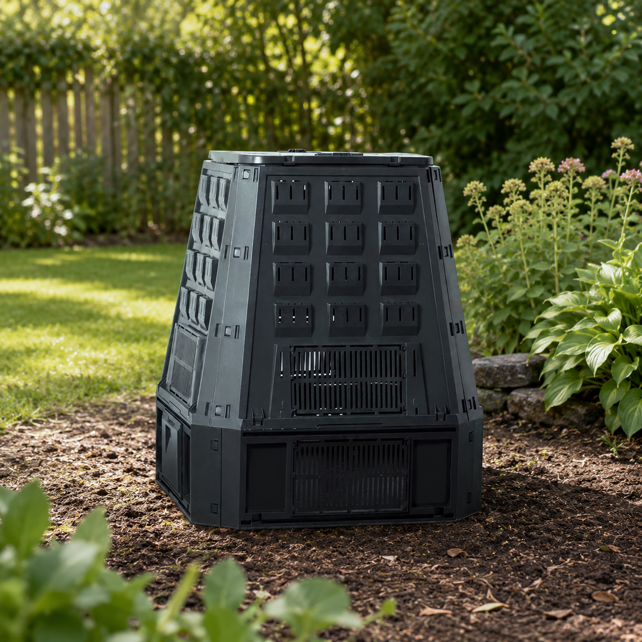 Kompostér EVOGREEN 630 l černý