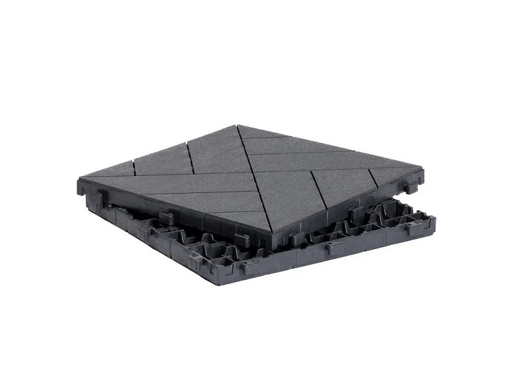 Gumová dlaždice ARISTA 30 x 30 cm, antracit