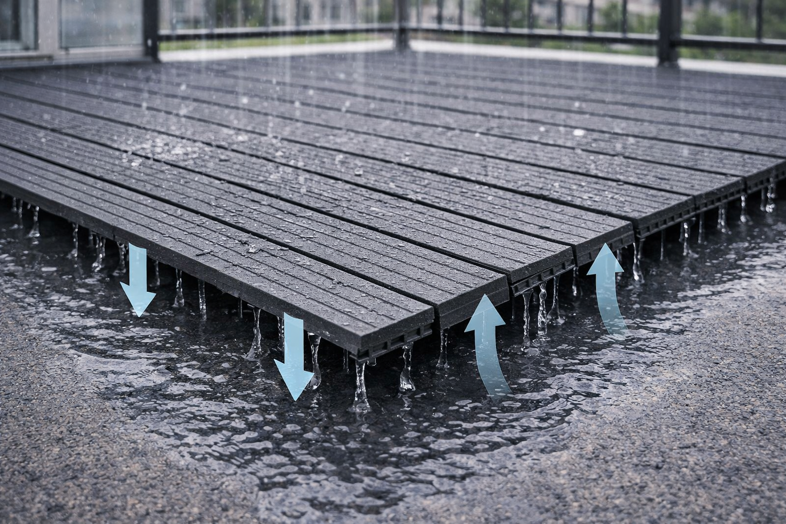 Gumová dlaždice ARISTA 30 x 30 cm, antracit