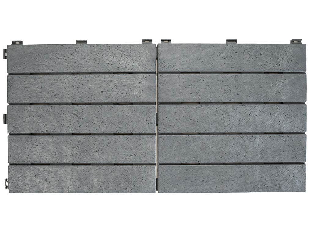 Gumová dlaždice NATURAL STONE 30 x 30 cm, šedá