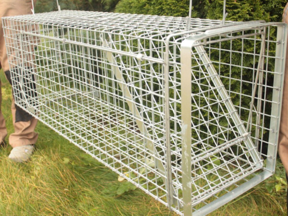 Profesionální past na lišky, kuny, vydry a kočky TRAP H150x34x34V2