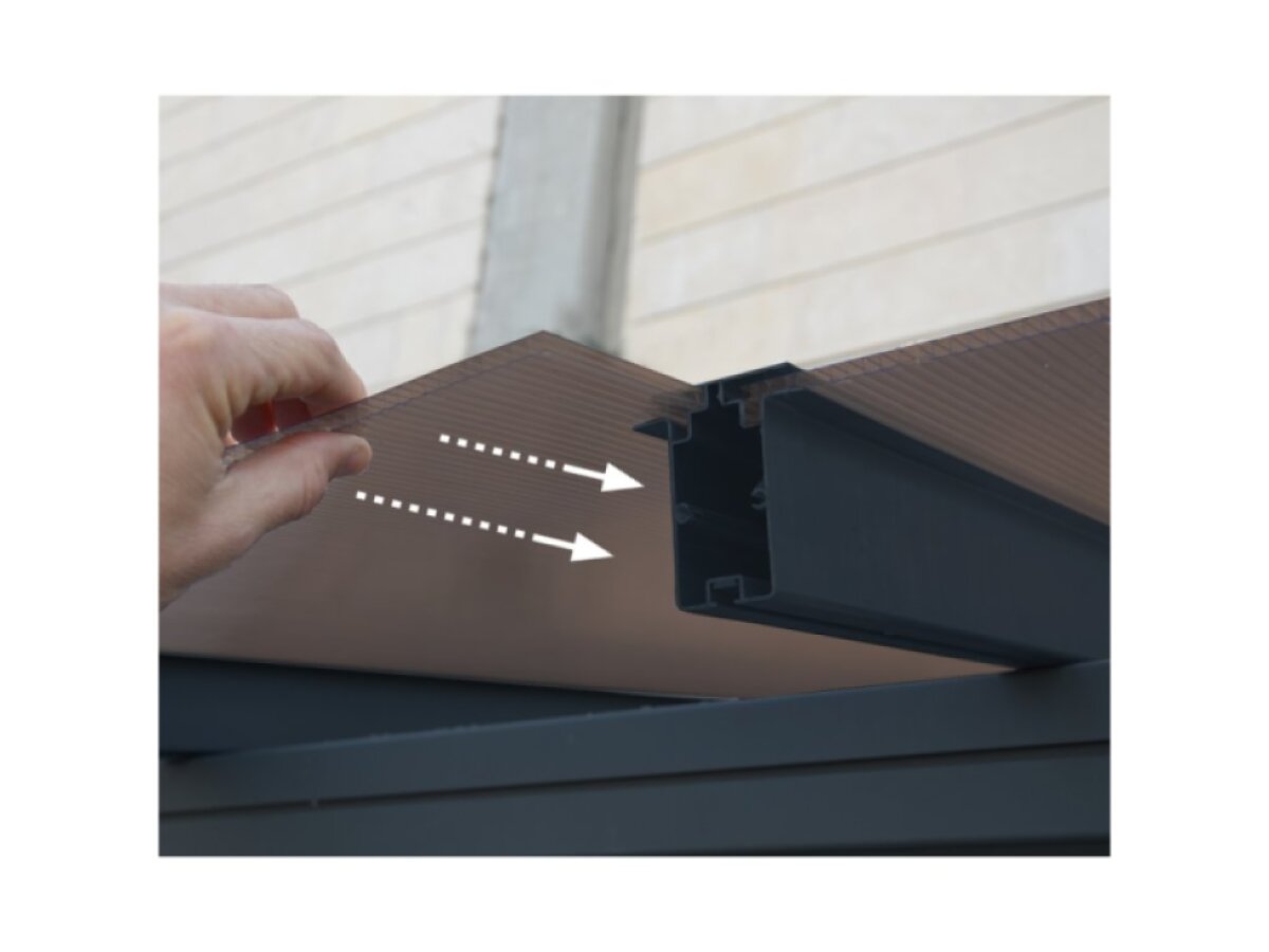 Hliníková pergola PALRAM Capri 3000 antracit 3 x 3