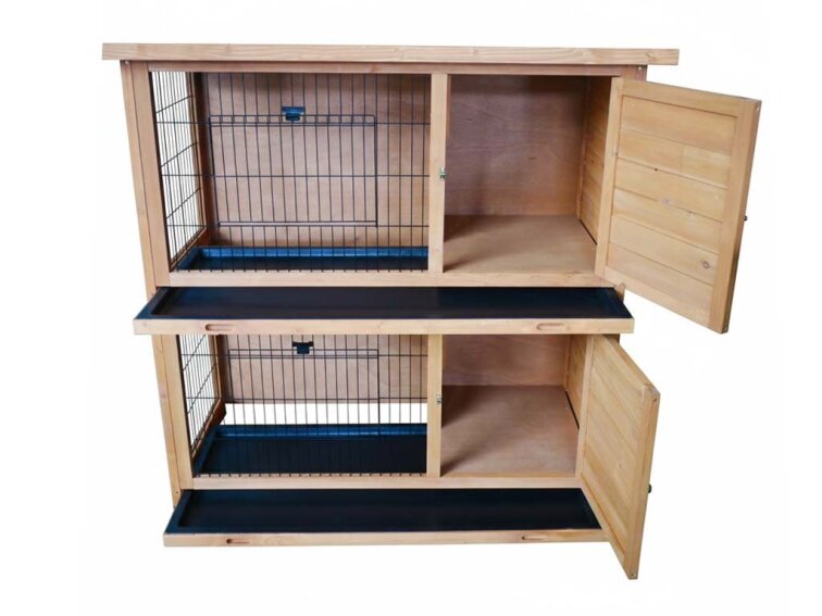 Králíkárna KENNIVA BUDDY 1200 x 560 x 1200 mm, dřevěná