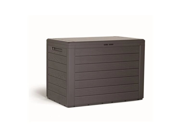 Zahradní box WOODEBOX 190 l - tmavě hnědá 78 cm