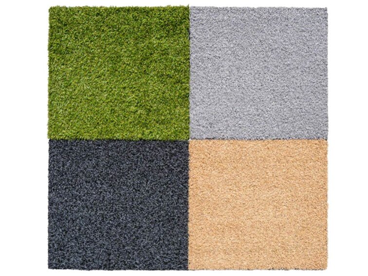 Gumová trávníková dlaždice ASLON 40 x 40 cm, Moss Green