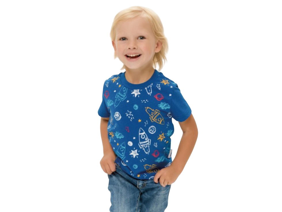 Chlapecké tričko Space - tmavě modrá