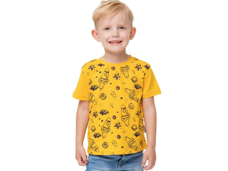 Chlapecké tričko Space - žlutá