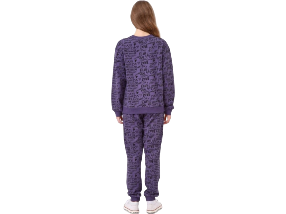 Dívčí tepláková souprava Casual - fialová