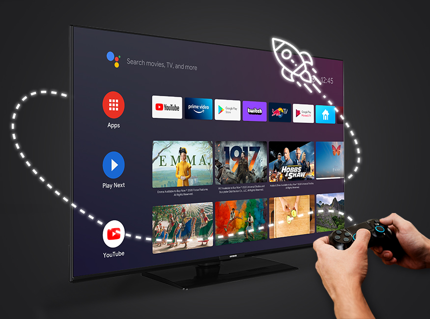 43" 4K Android Smart LED televízor s WiFi