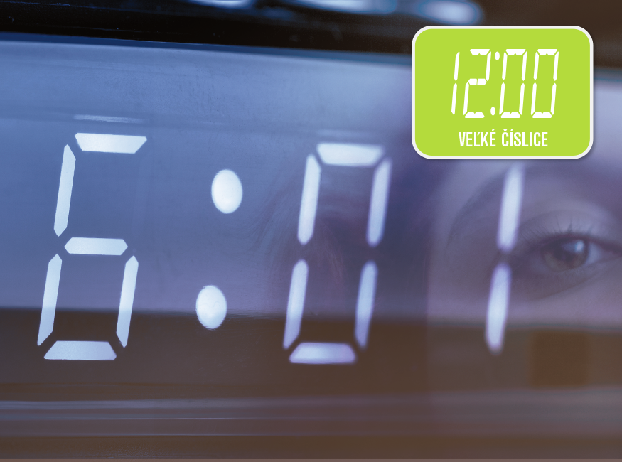 Orava RBD-614 - Rádiobudík s veľkým červeným LED displejom