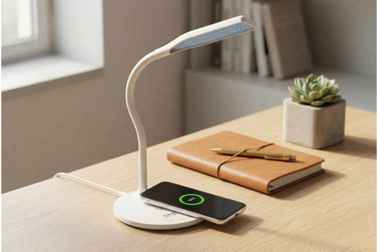 Orava WCH-003 LED - Bezdrôtová nabíjačka s LED lampou