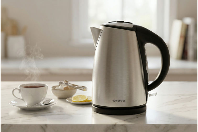 Orava VK-3717 CR - Antikorová varná kanvica 1,7 l, krémová