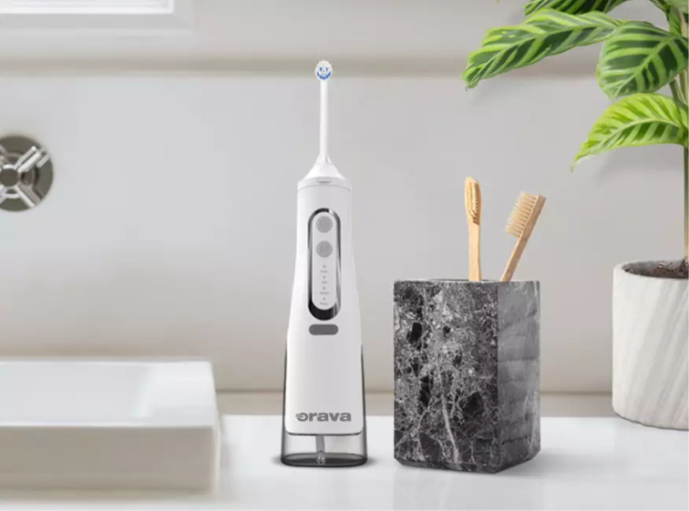 Orava Stomafresh-05 - Vykonná ústna a zubná sprcha s nástavcom zubnej kefky na efektívne mechanické čistenie zubov