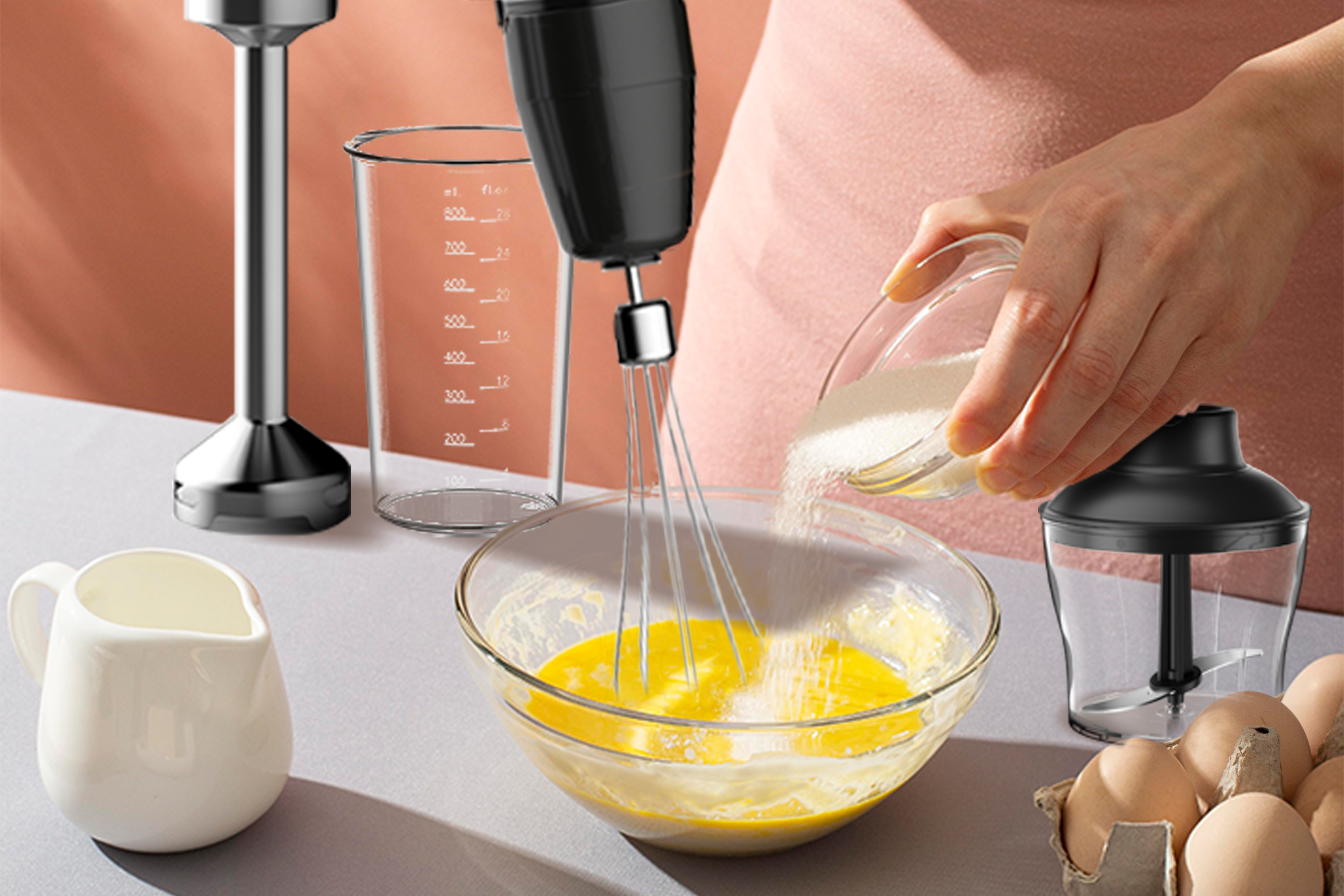 Orava RM-1200 - Multifunkčný ručný mixér 3 v 1, 1200 W