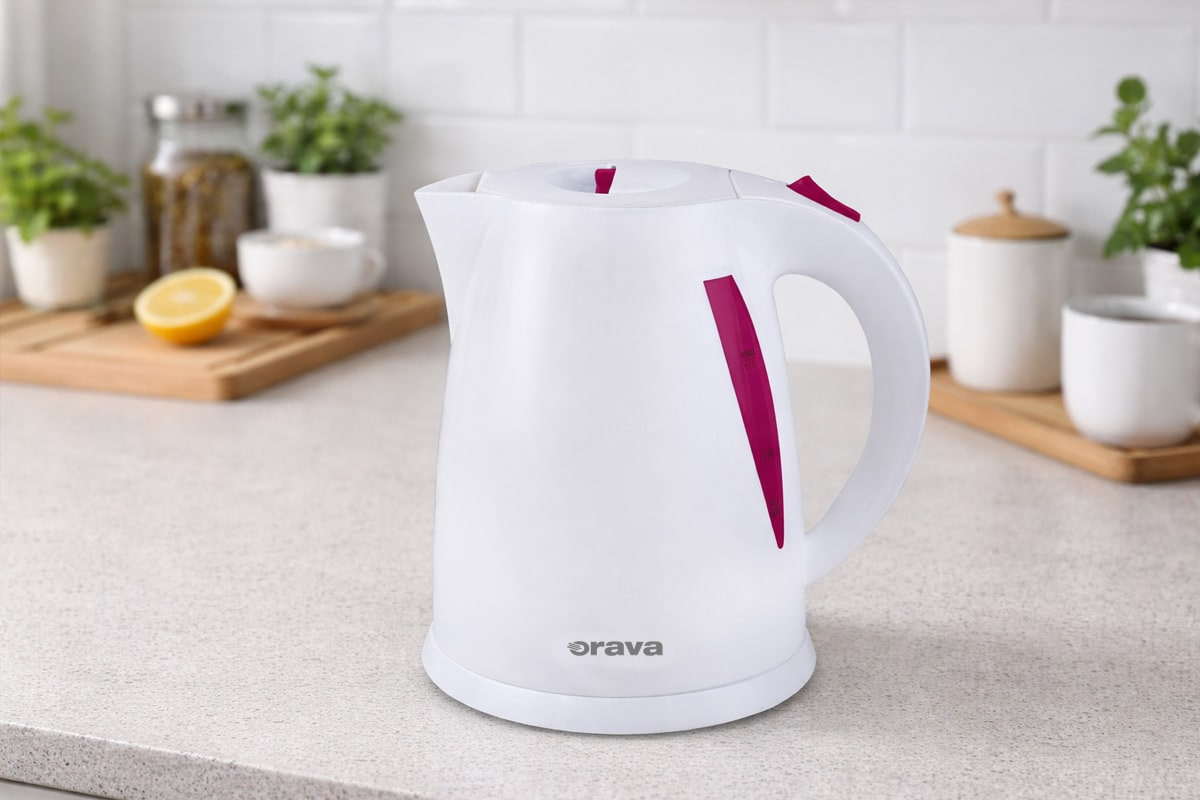 Orava VK-3117 R - Varná kanvica 1,7 l, bielo-ružové